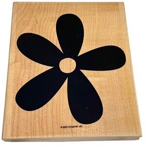 Stampin Up! Big Blossom Flower Rubber Wood Stamp 2007